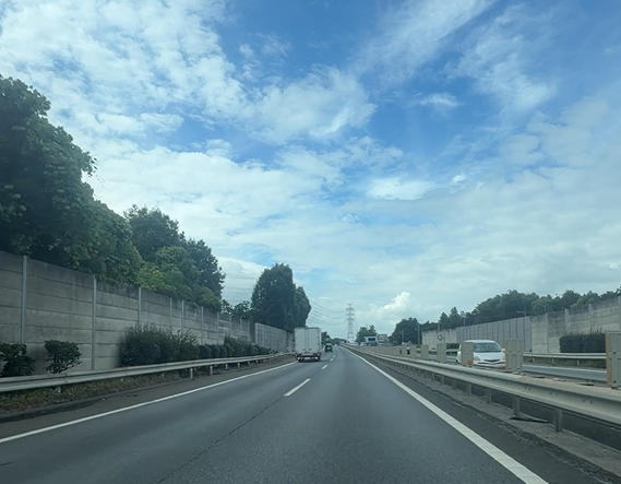 配達帰りの風景