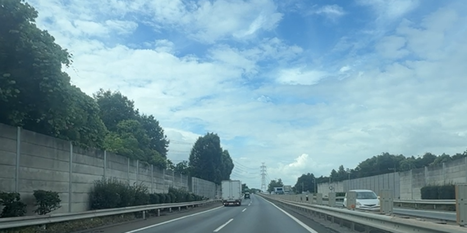 配達帰りの風景